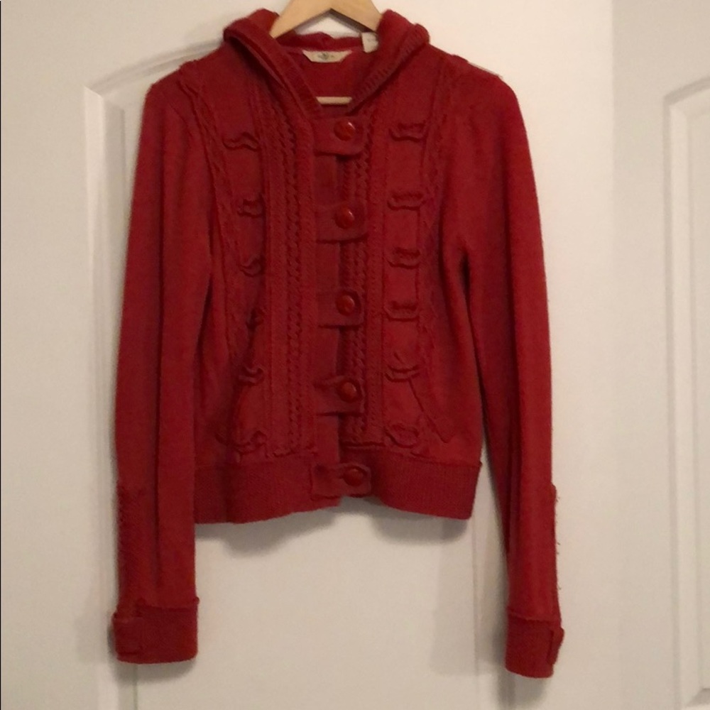 Lia Molly-Anthropologie Wool Hooded Sweater